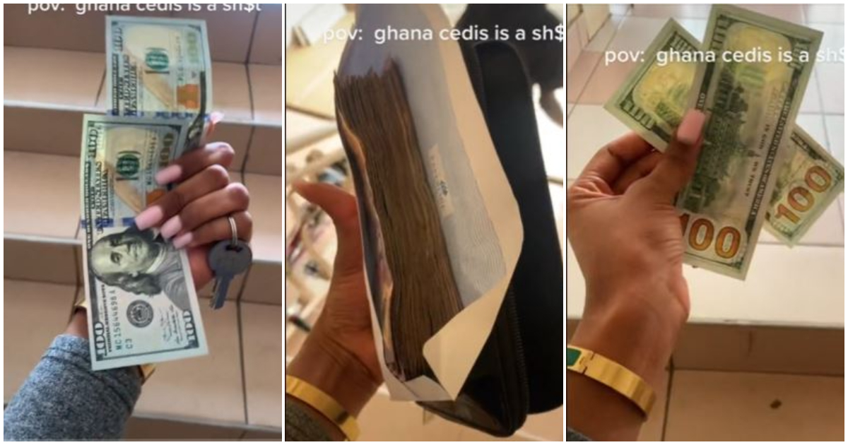 Ghanaian Woman Shares Video Of How Much She Got When She Changed 200