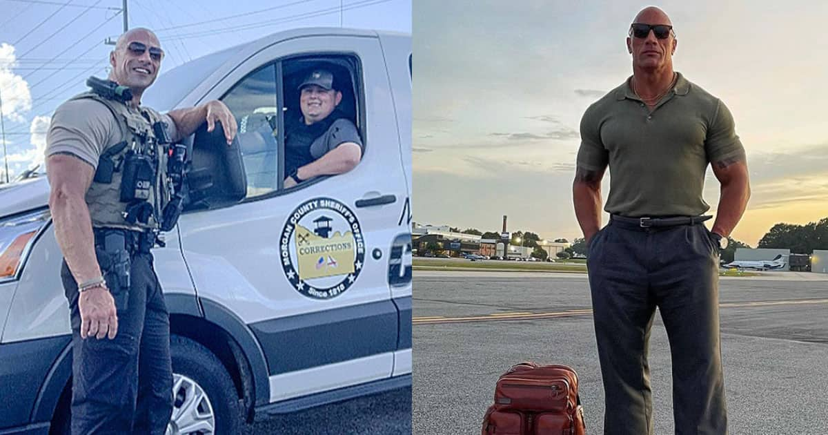 The Rock Doppelganger Police Officer