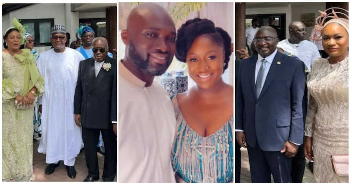 First Photo Of Akufo Addo S Daughter And Husband At Their Wedding Pops