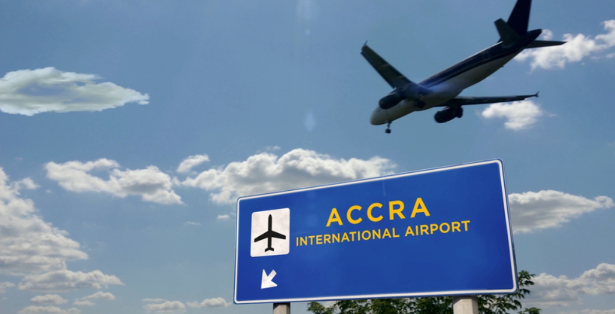 A picture of Accra's international airport