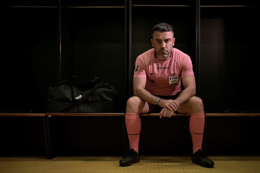 Igor Benevenuto, pictured in the dressing room of the Mineirao stadium in Belo Horizonte, said he wants to show football is a space where anyone can exist, 'regardless of color, sexual orientation or anything else'