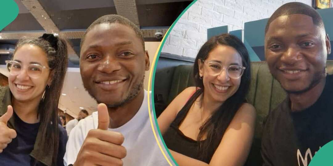 Man shares photos of oyinbo lady who took him on date