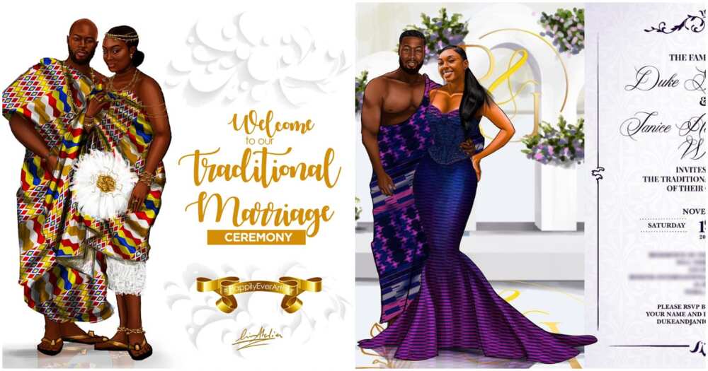 2023 Wedding Trends: Meet The Ghanaian Illustrator Redefining Wedding Invitations Through Detailed Artworks