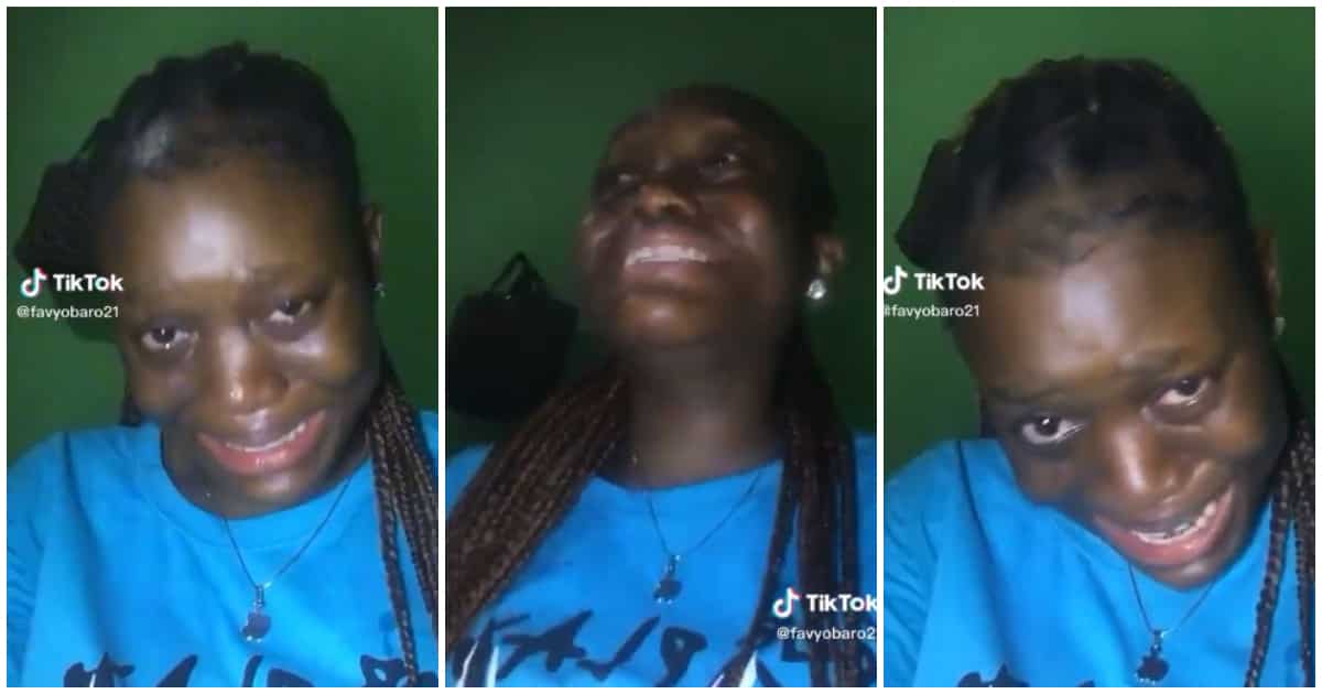 "Christmas hair don spoil": Lady cries bitterly over hair she made, vows to cut it in video