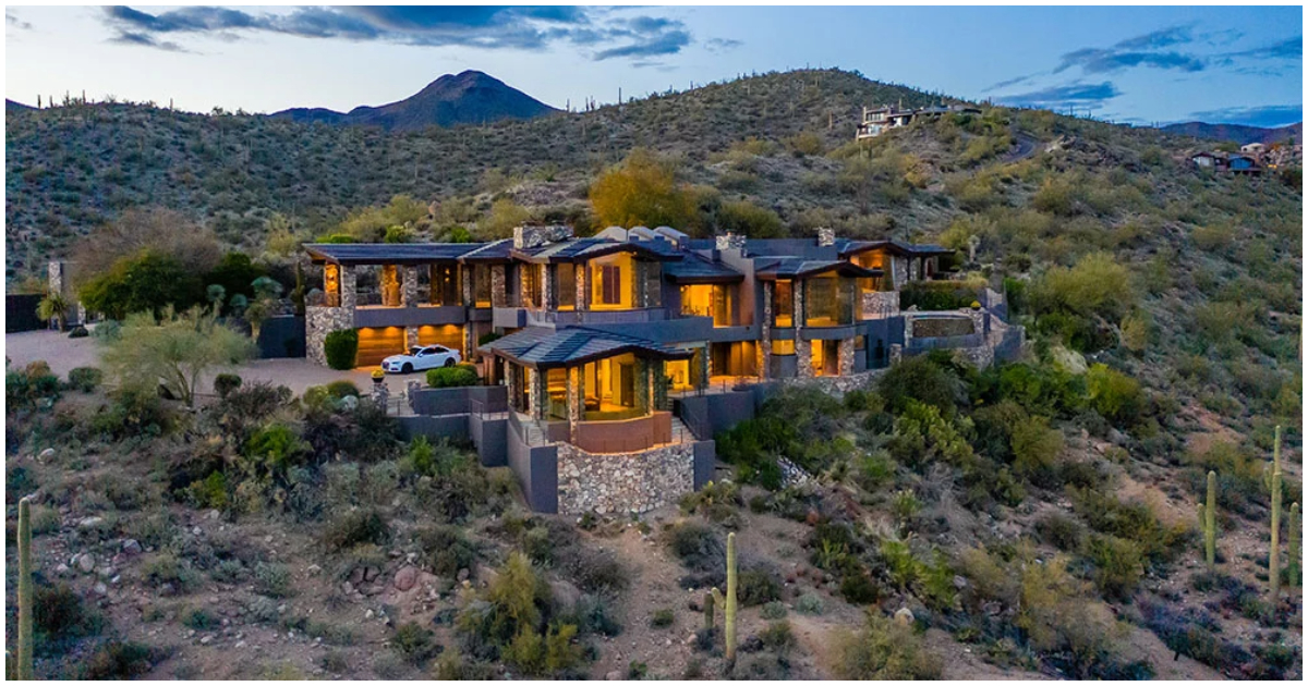 Steven Seagal's bulletproof mansion in a desert