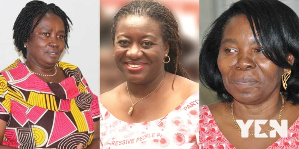 Jane, Eva and 6 other women who have been chosen as vice-presidential candidates in Ghana since 1992