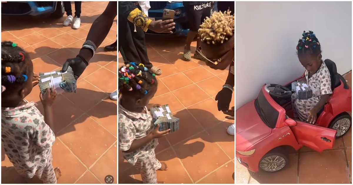 Shatta Wale Visits Medikal And Fella Gifts Island A Bundle Of Cash; Video Stirs Reactions