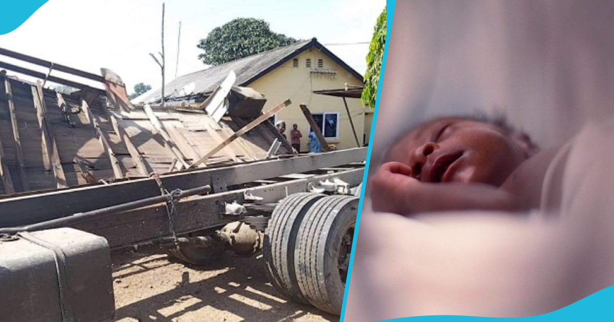 Truck crashes into Suame Divisional Police Headquarters killing one person, leaves baby injured