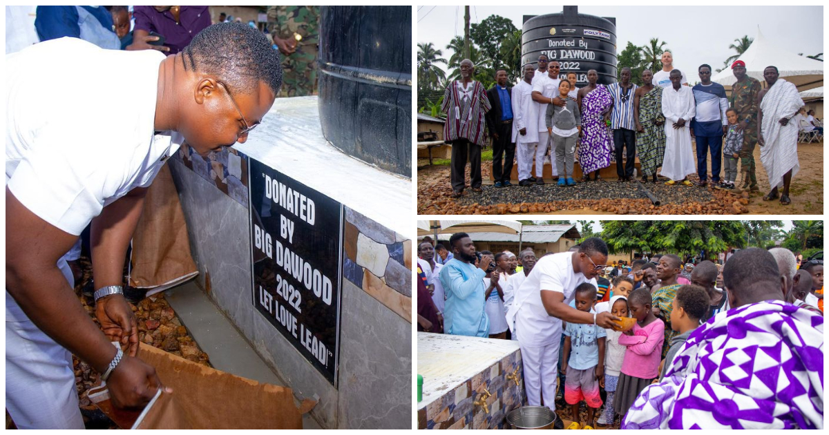Big Dawood builds borehole for water-deprived community