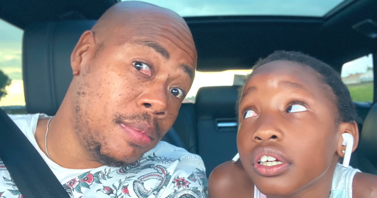 Mzansi super dad celebrates his daughter coming to live with him