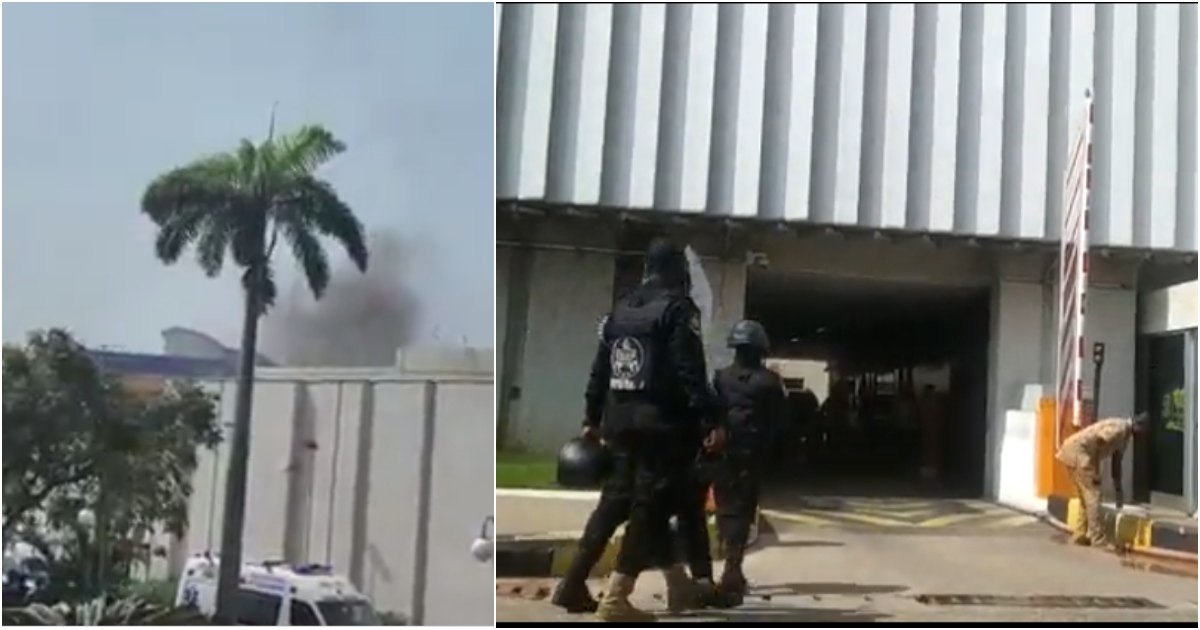 Social media videos capture thick smoke from suspected fire at Bank of Ghana