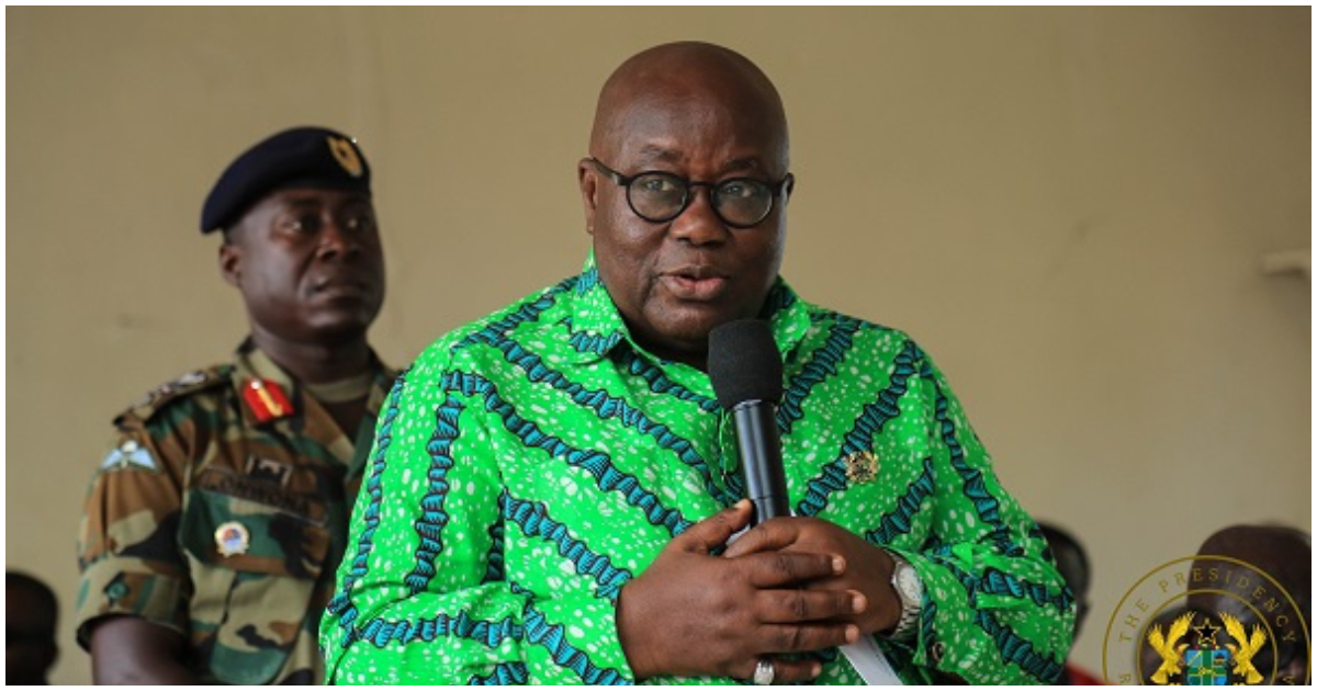 President Akufo Addo speaks at the commissioning of a 1D1F project