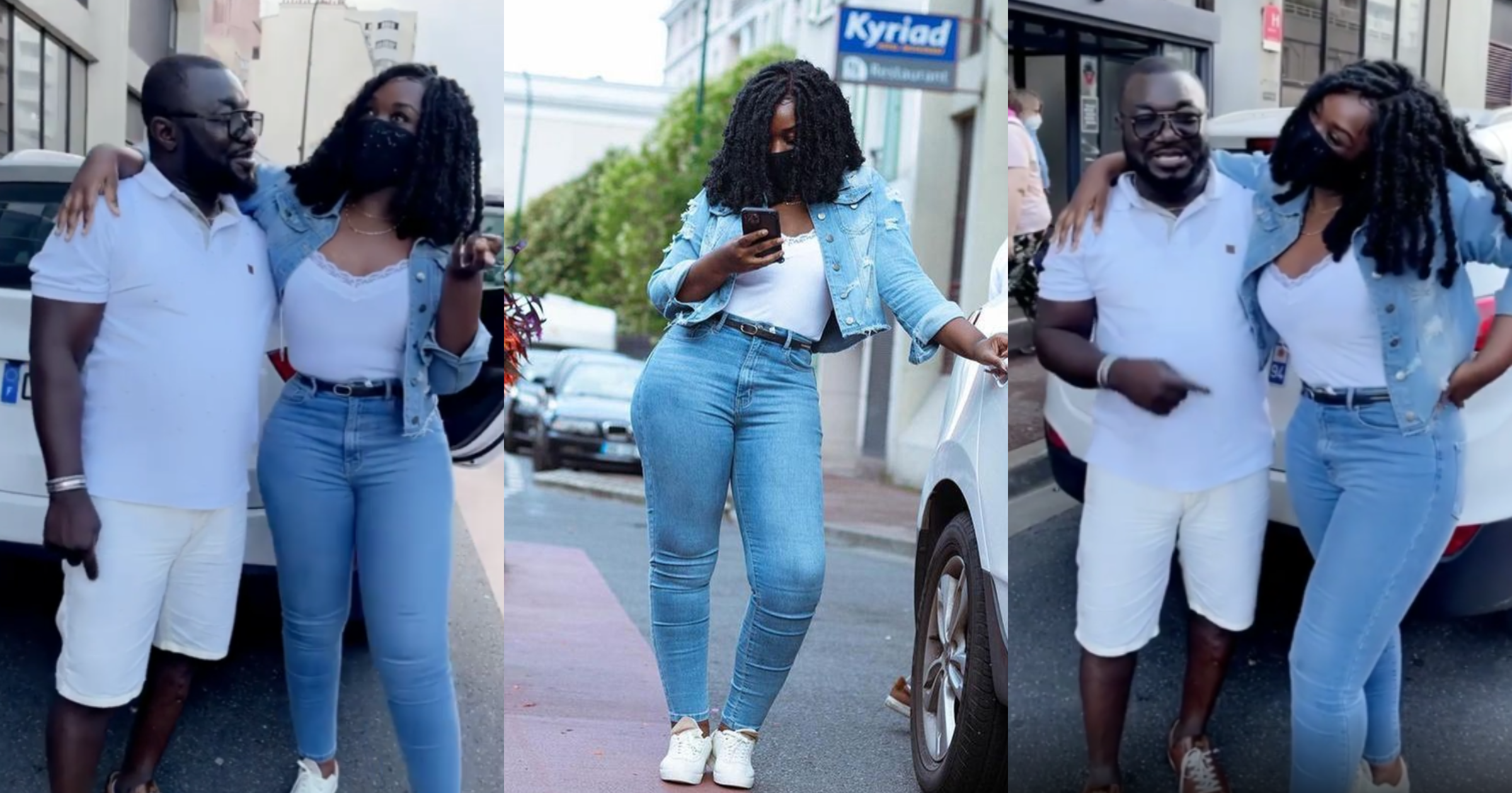 Stonebwoy's wife in France