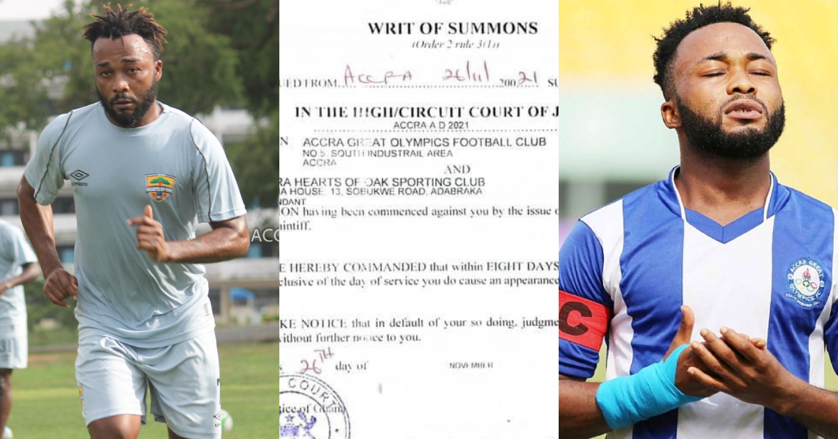 Olympics withdraw court case as Hearts complete GHC 50k payment for Gladson