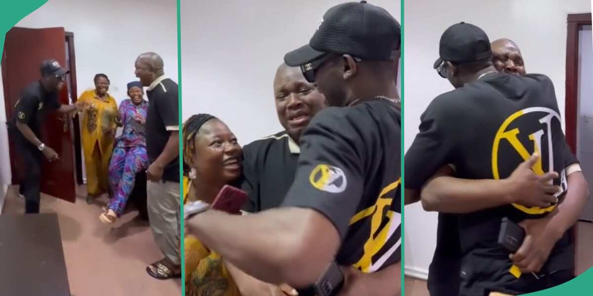 Man reunites with his dad in emotional video after 15 years