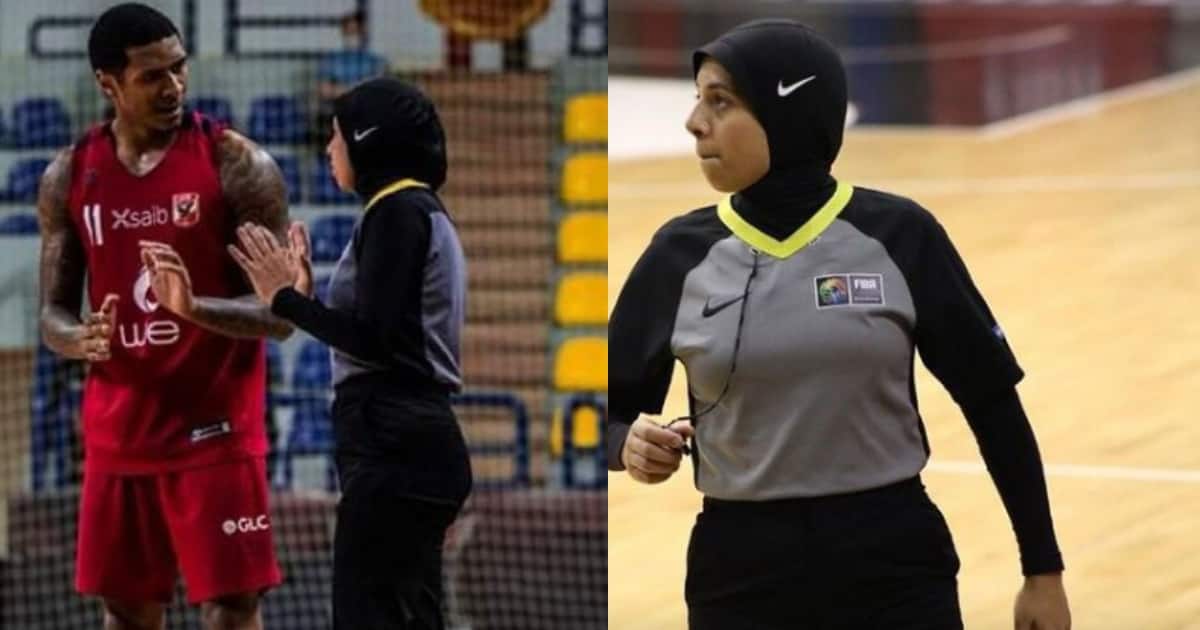 Sara Gamal will make a debut as a basketball coach at the Olympics in Tokyo. Photo: BBC News.