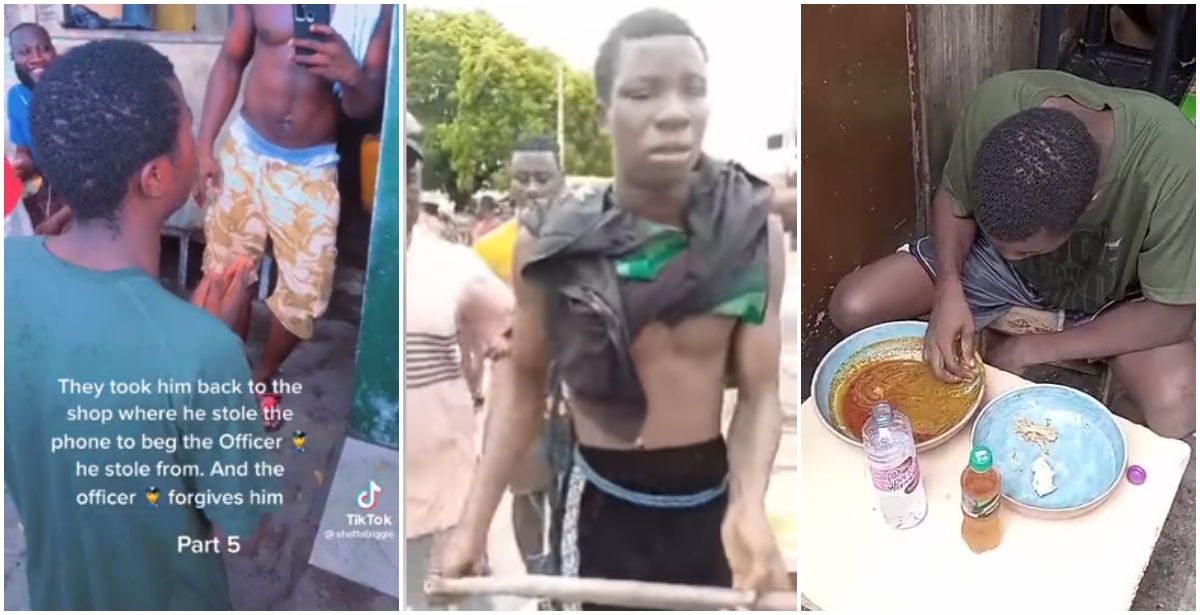 Naija boy who stole phone in Accra & got served banku goes to apologize to owner in video