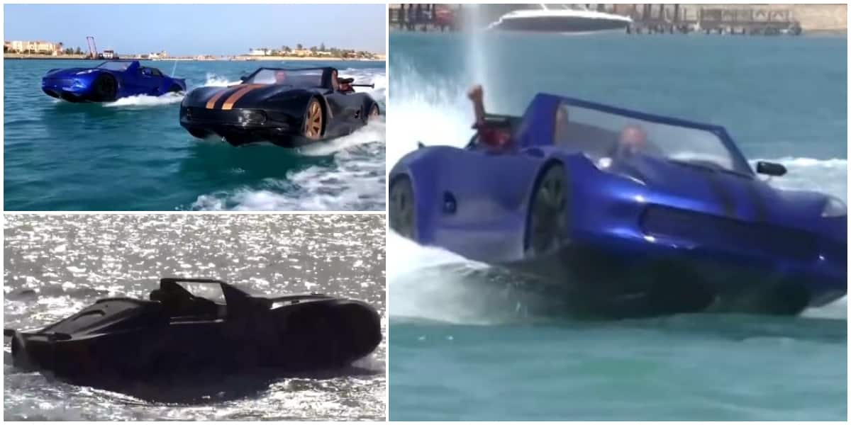 Friends make beautiful car that drives on water with local materials, test-runs it in incredible video