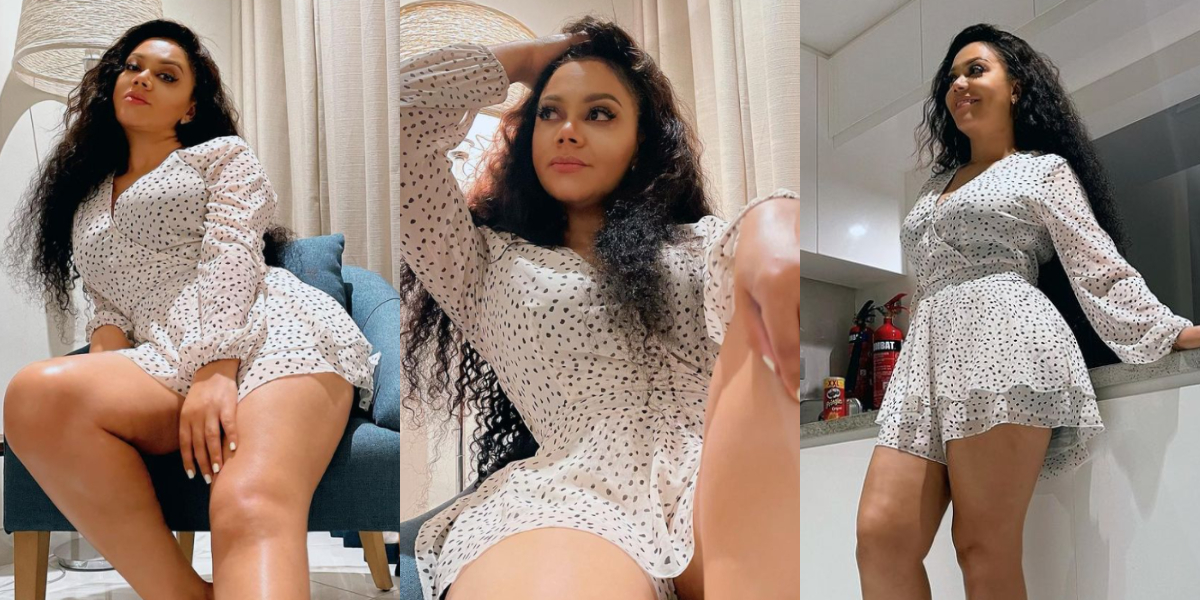 Nadia Buari: Actress shakes the internet as she drops 8 photos flaunting her thighs and beauty, fans drool