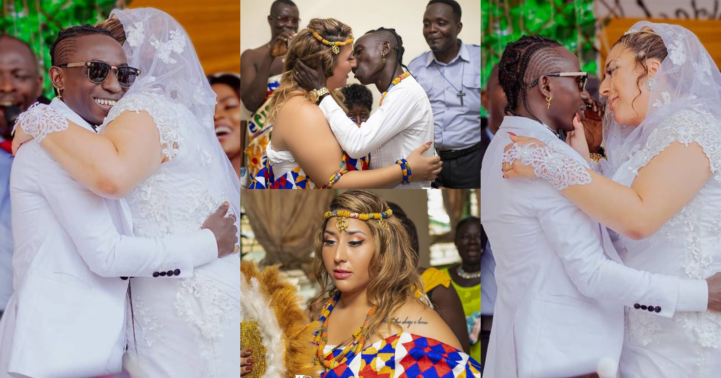 It's ended in tears: Patapaa and his 'obroni' wife's marriage collapses in 1 year, his father drops details
