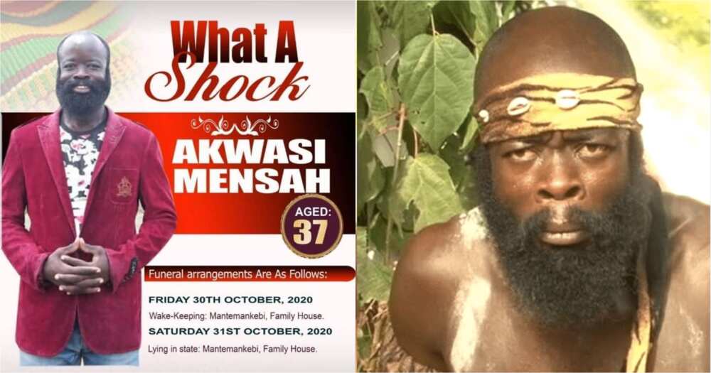 Sekyere Amankwaa: Funeral poster of Kumawood actor pops up; Ghanaians react