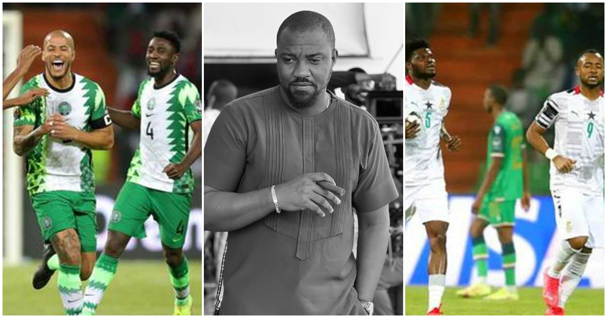 Ghana vs Nigeria: John Dumelo makes bold prediction, vows to walk barefoot to Lagos if it doesn't come to pass