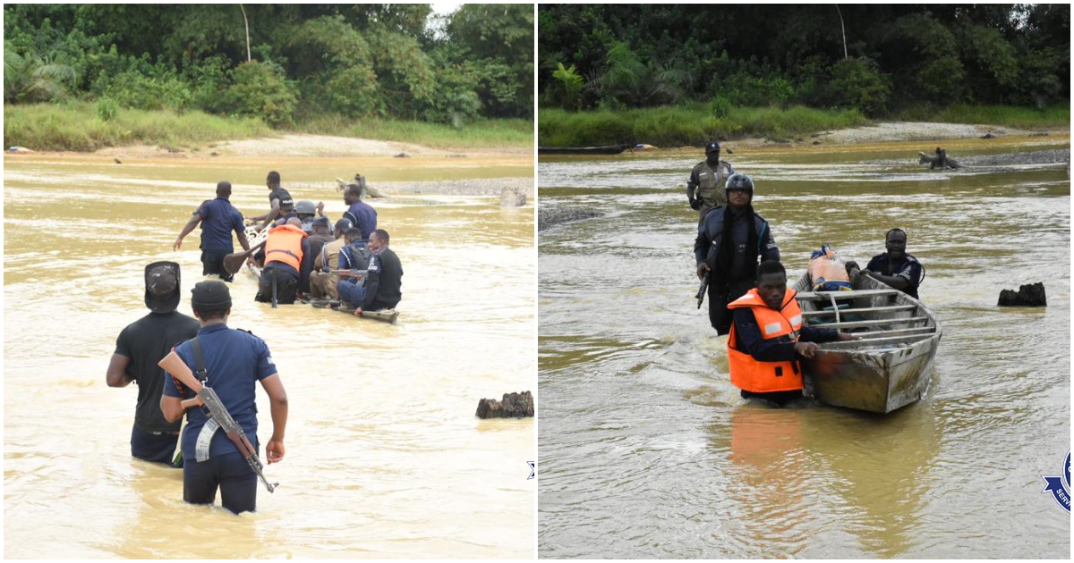 Ghana police river