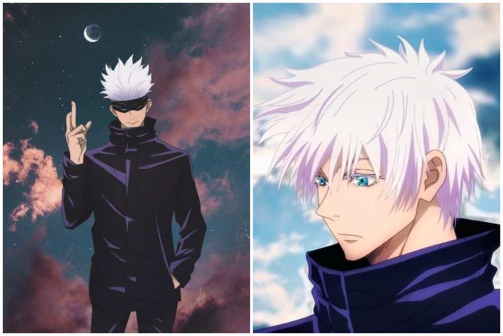 white-haired anime characters