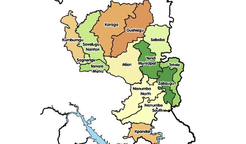 The Northern Region districts