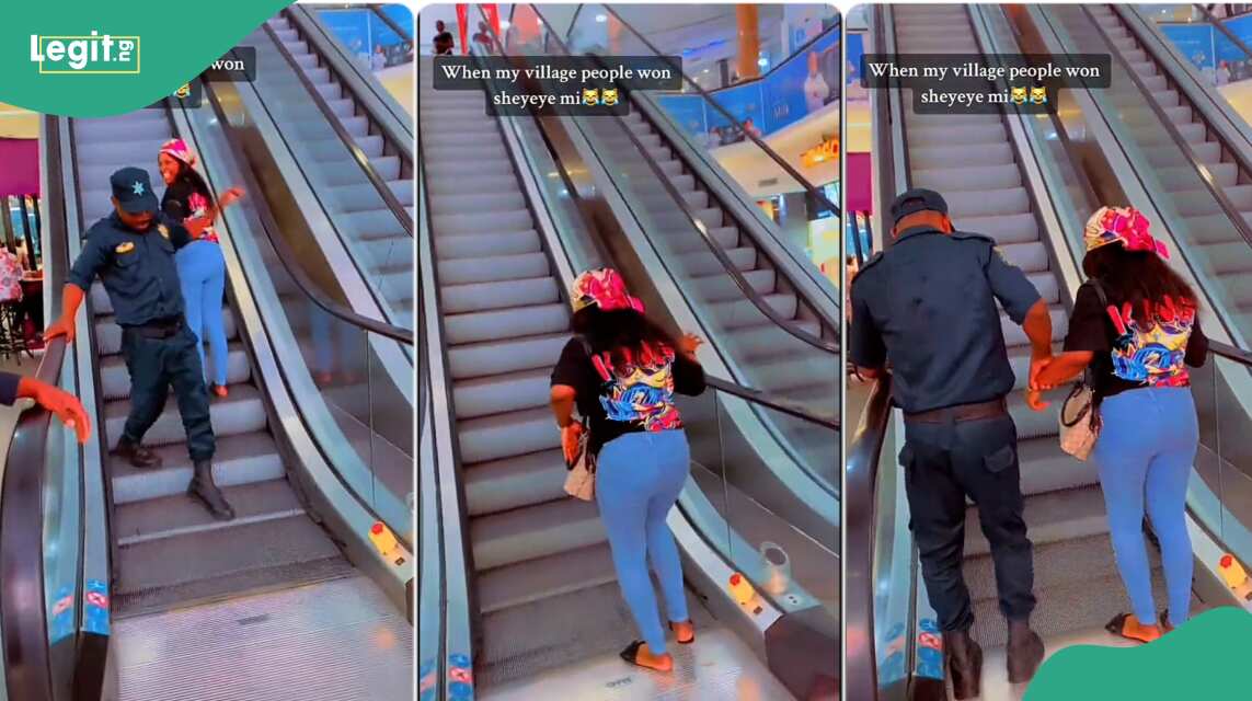 You will be stunned to see how this lady reacted as he used the lift for the first time
