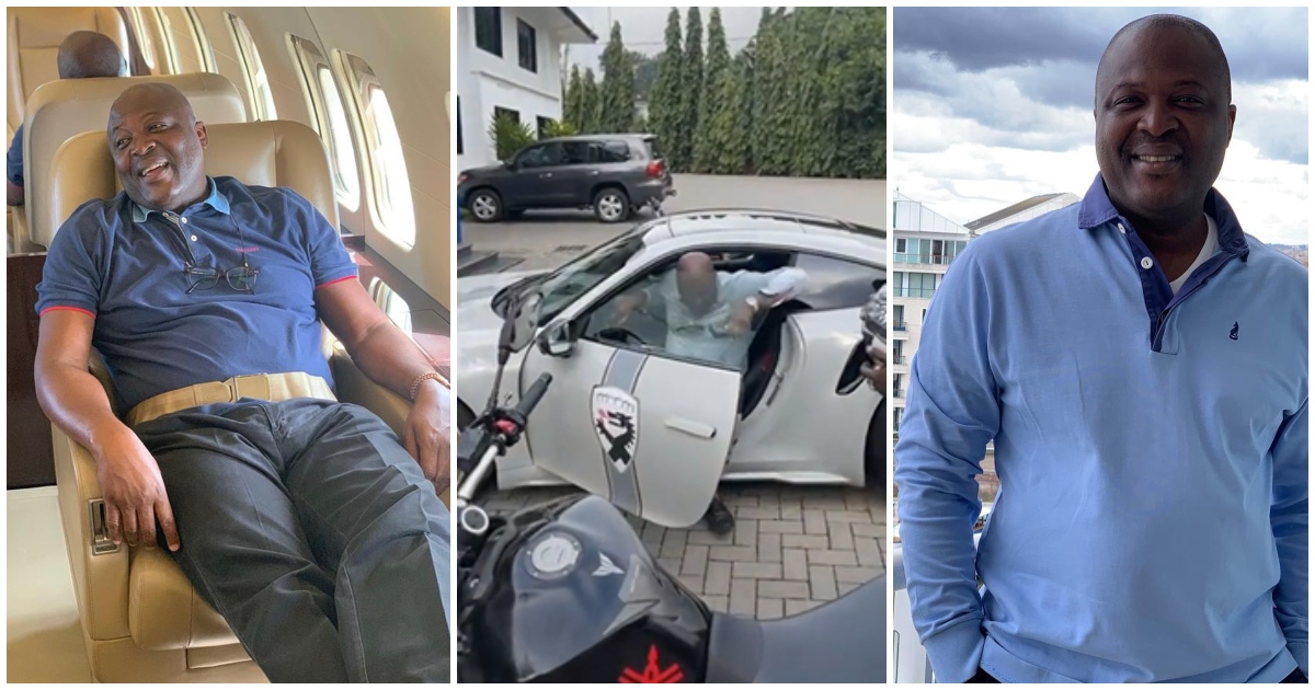 Ibrahim Mahama: Wealthy Business Man Spotted In Expensive Porsche 911 In Video