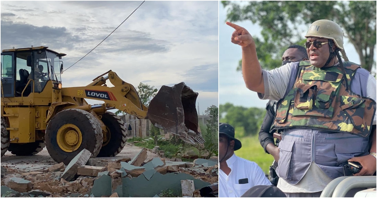 Henry Quartey has been demolishing illegal structures sited in Accra.