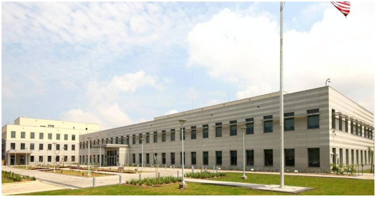The real US Embassy in Accra, Ghana