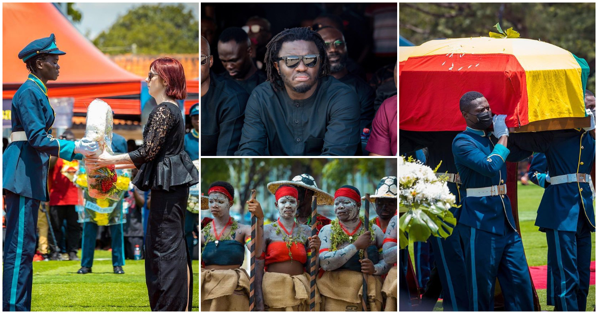 Pictures from Christian Atsu's funeral rites.