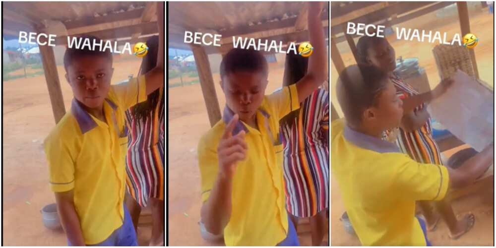 BECE student who answered only one question