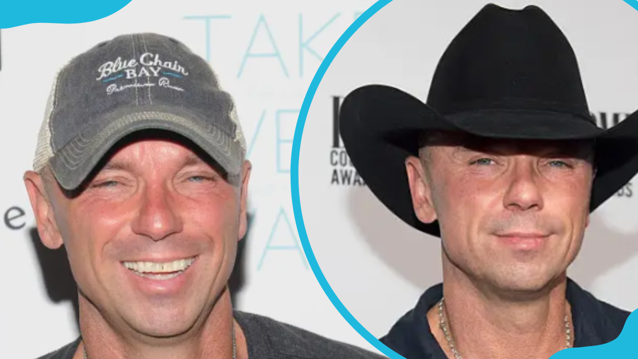 Kenny Chesney at an event in New York City (L). The singer attended an event in Nashville, Tennessee (R)