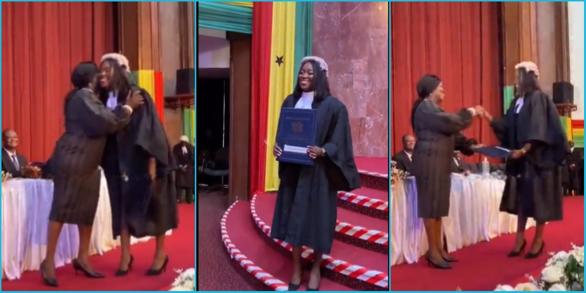 Chief Justice Getrude Torkonoo awards law certificate to her daughter, heartwarming video goes viral
