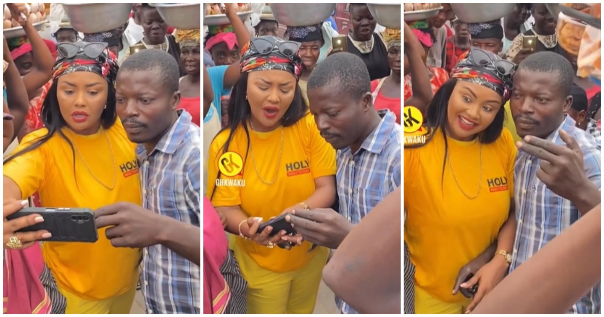 Nana Ama McBrown: Man gets selfie with the actress, video of his reaction melts many hearts