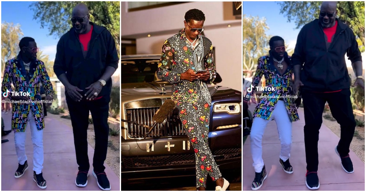 Michael Blackson and Shaquille O'Neal jam to Ghanaian song in video