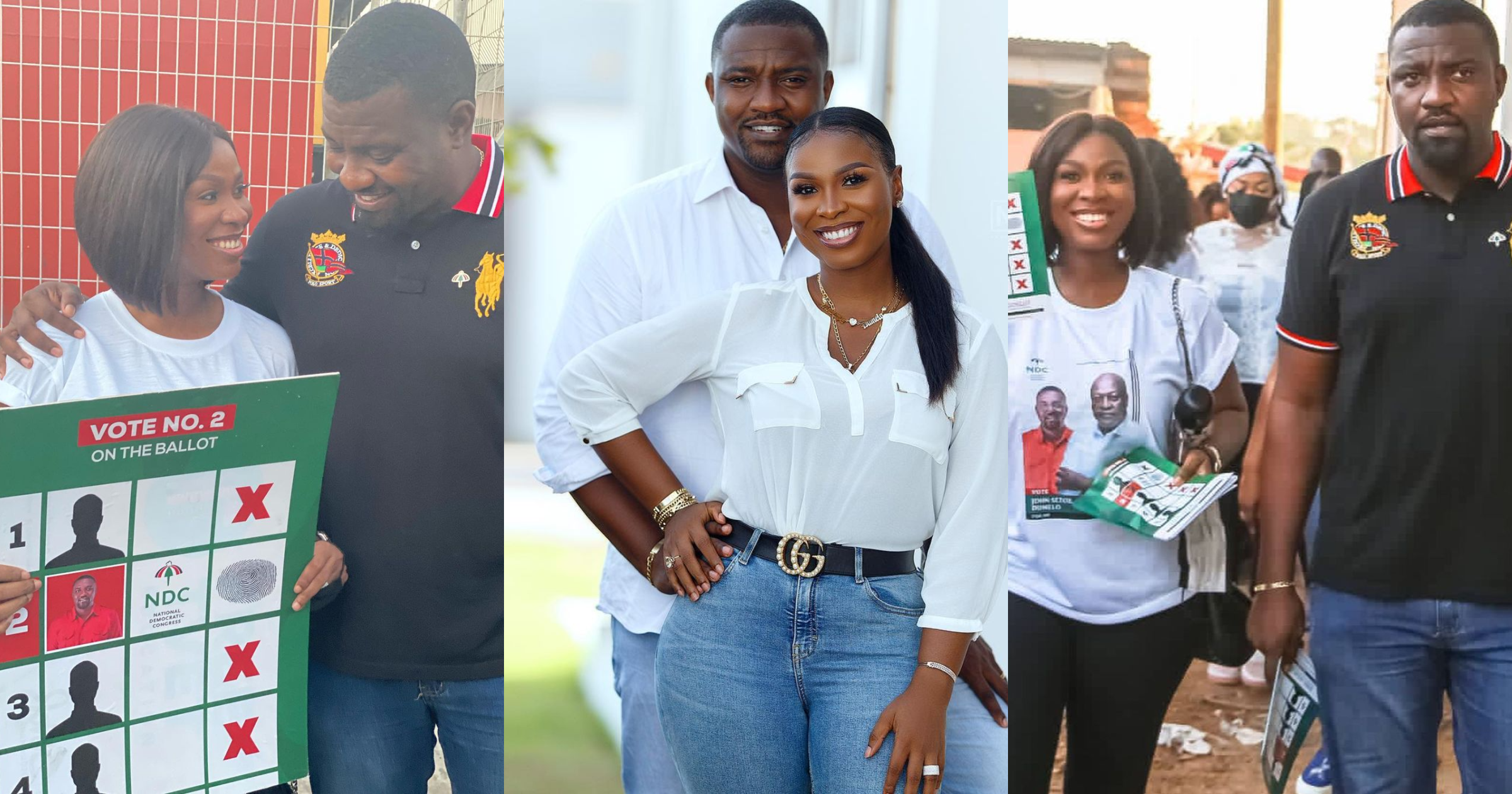 John Dumelo and wife