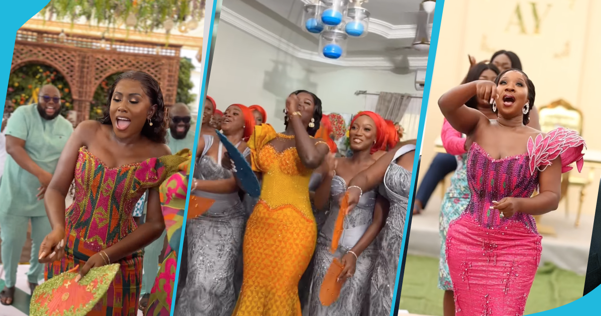 Ghanaian brides rocking stunning kente gowns