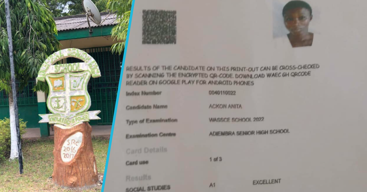 Adiembra SHS: Old learner Anita Ackon with 4As in WASSCE needs help to attend nursing school