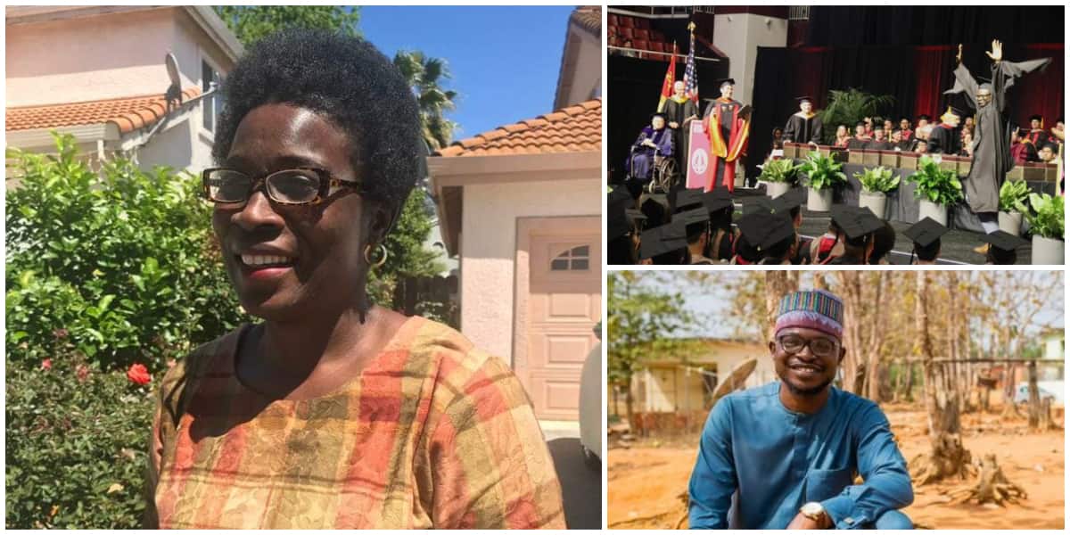 Nigerian Man Celebrates His Mum who Hawked Boiled Corn Everyday to Fund his Education, He Finished from US