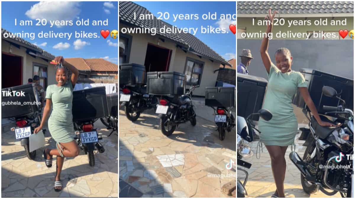 Delivery business in Africa/lady bought 3 bikes.