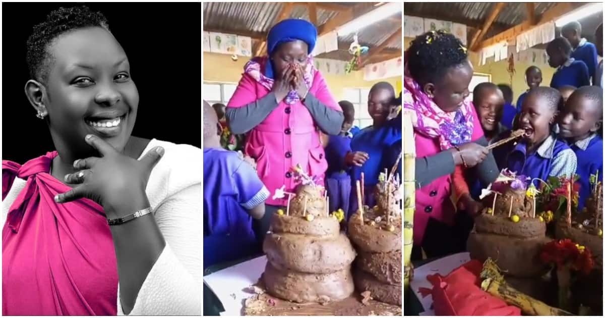 Cake Ya Matope: Pupils Surprise Teacher on Birthday.