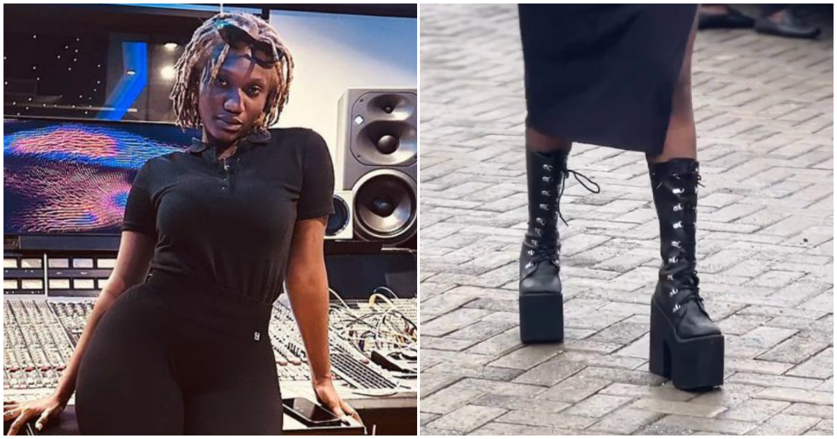 Wendy Shay slays in platform boots in the video, Ghanaians concerned: "If She Misses A Step!"