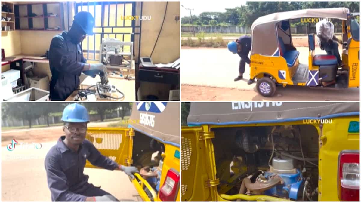 From petrol to electric/Nigerian man put batteries into vehicles.