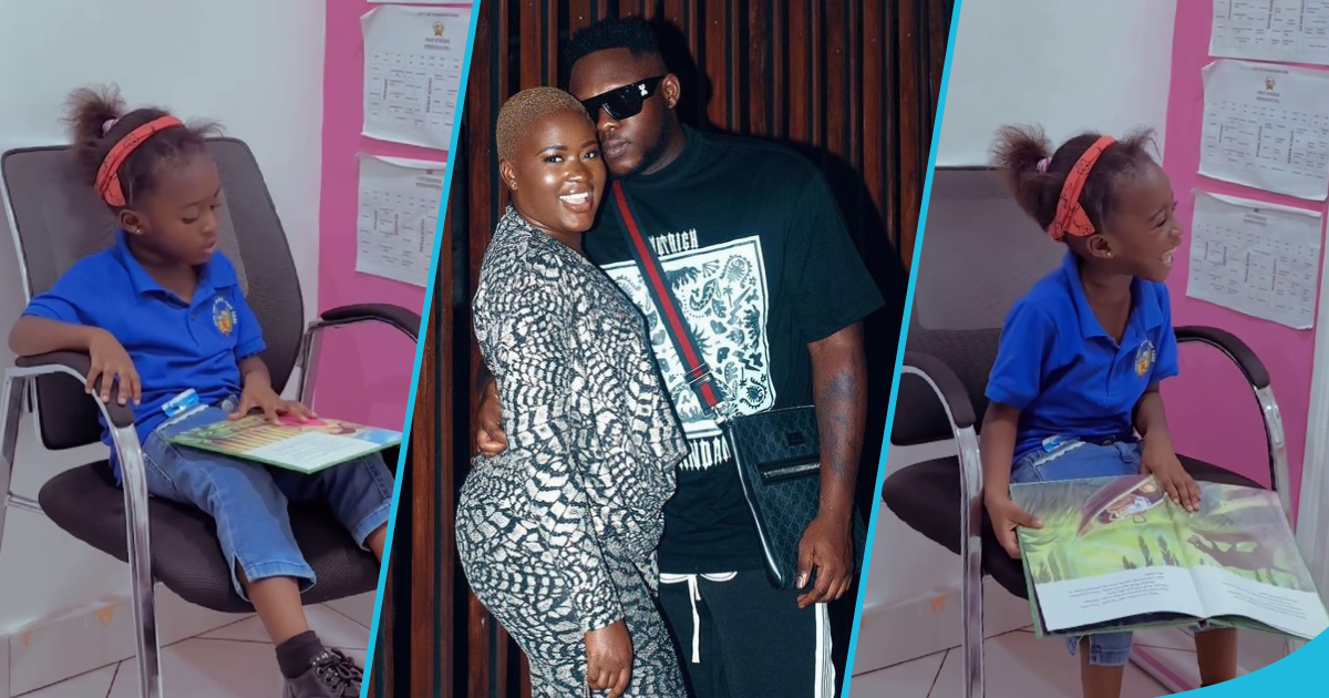 Fella Makafui, Medikal and their daughter Island Frimpong in photos