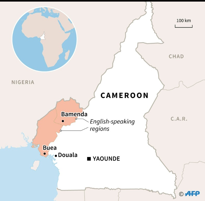 Cameroon's Northwest and Southwest Regions and their respective capitals, Bamenda and Buea