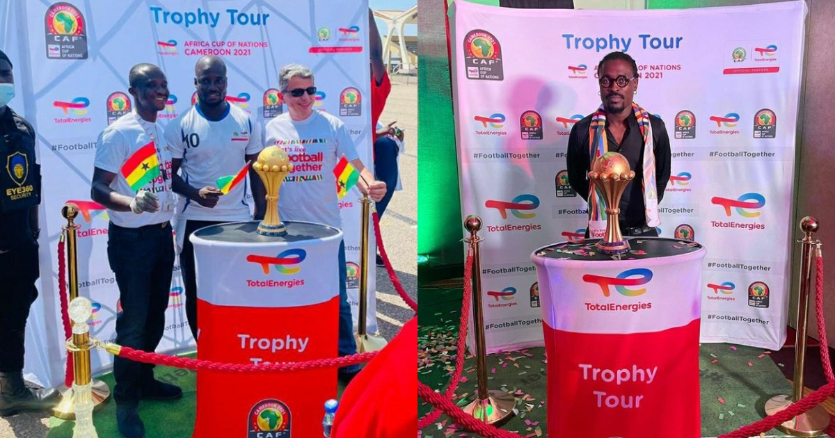 Stephen Appiah, Derek Boateng present as AFCON trophy tour begins in Ghana